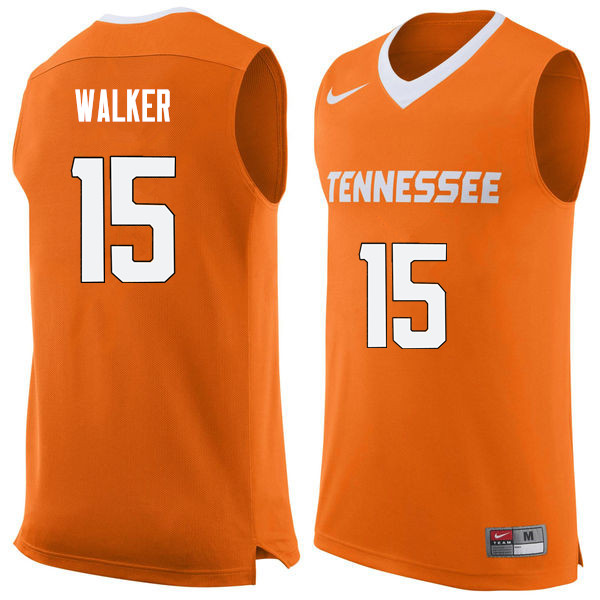 Men #15 Derrick Walker Tennessee Volunteers College Basketball Jerseys Sale-Orange